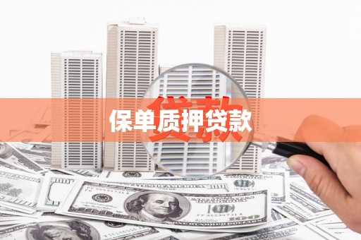 昌江保单质押贷款
