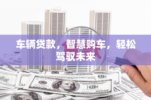 昌江车辆贷款，智慧购车，轻松驾驭未来