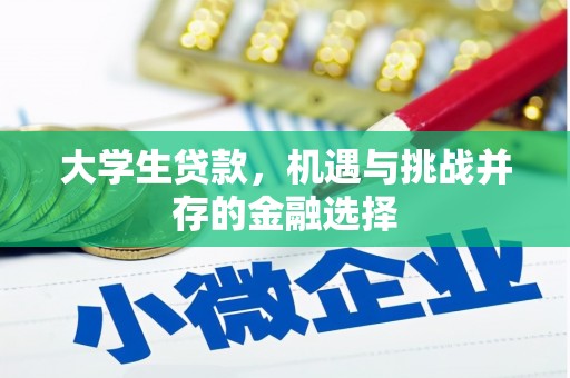 昌江大学生贷款，机遇与挑战并存的金融选择