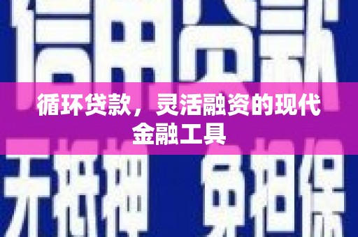 昌江循环贷款，灵活融资的现代金融工具